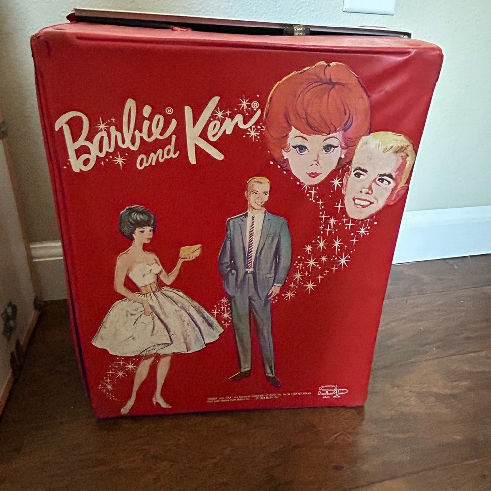 Vintage original Barbie and Ken 1960s wardrobe box